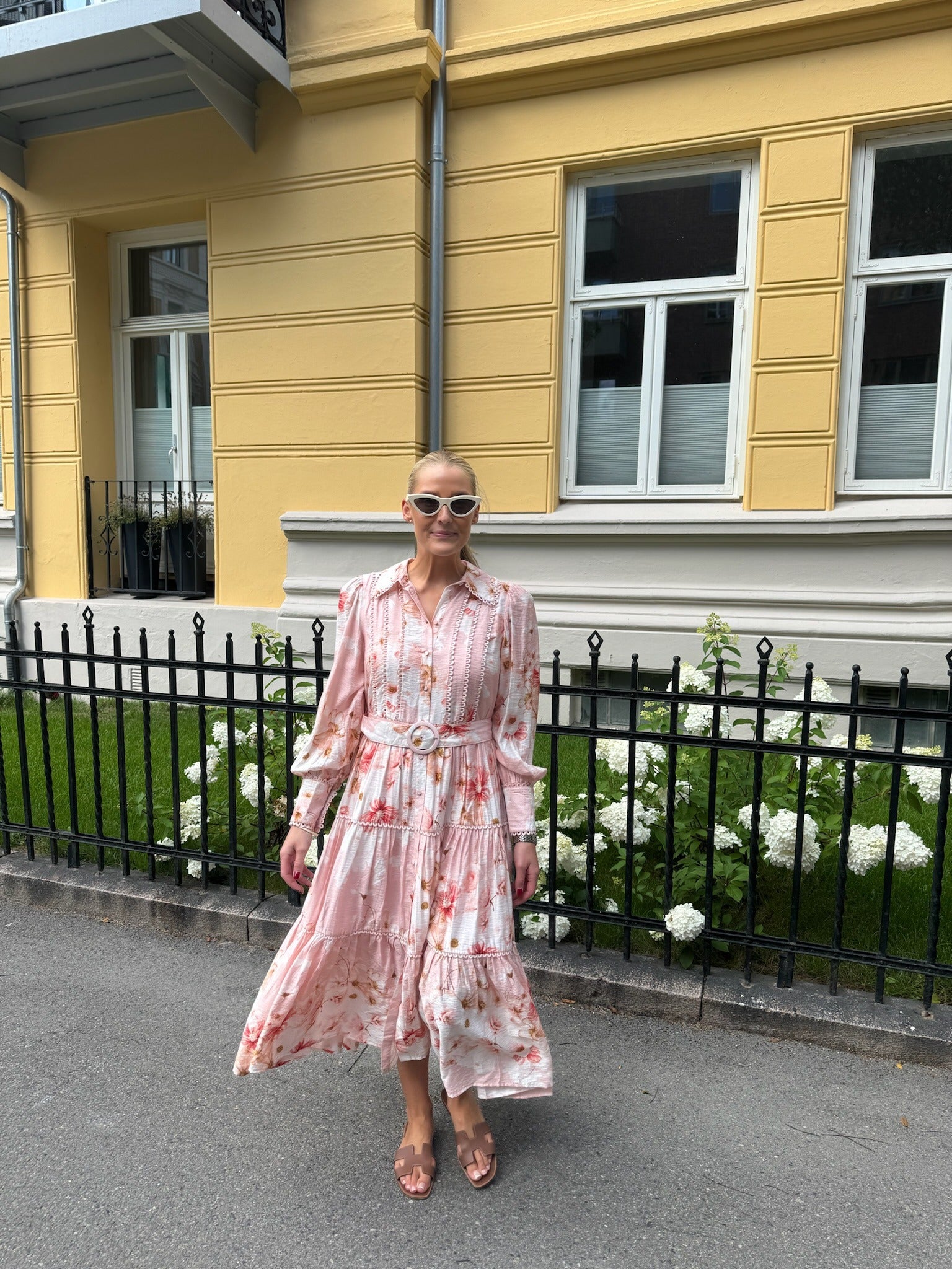 YASBILLA Long Dress - Chintz Rose